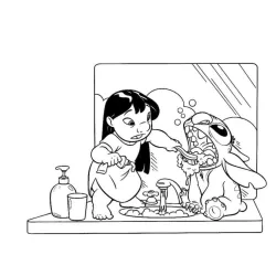 Lilo e Stich para imprimir e colorir
