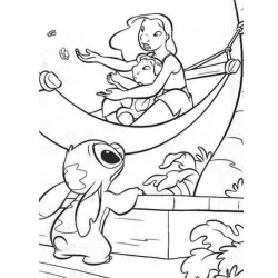 Lilo e Stich para imprimir e colorir
