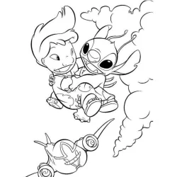 Lilo e Stich para imprimir e colorir
