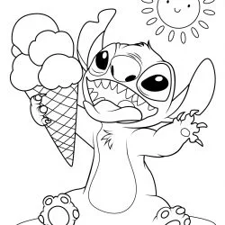 Lilo e Stich para imprimir e colorir