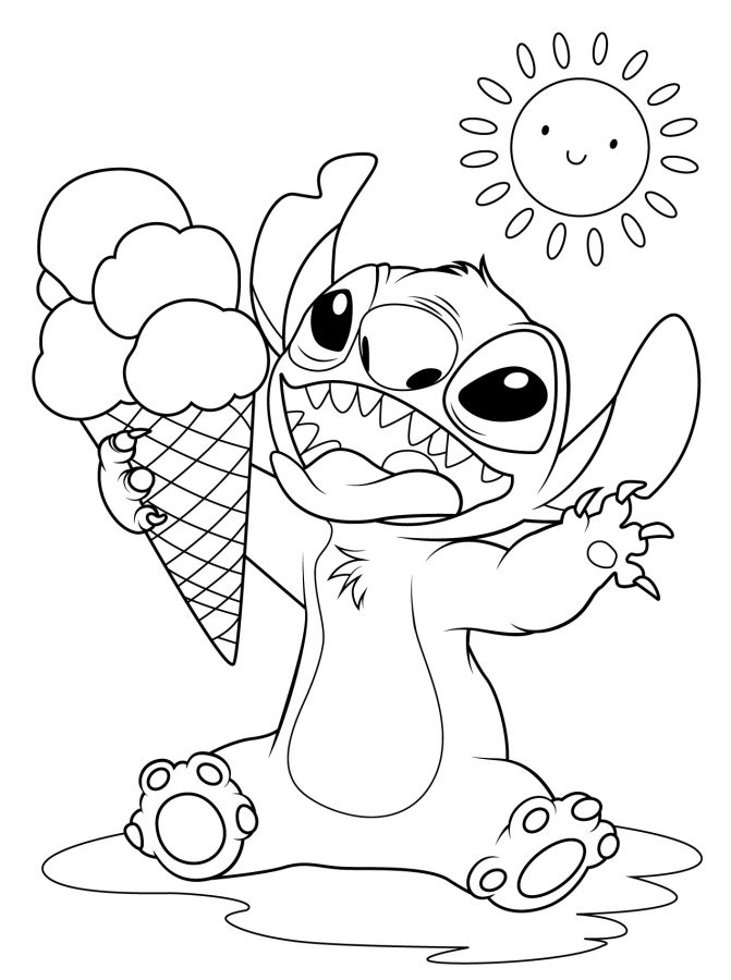 Lilo e Stich para imprimir e colorir