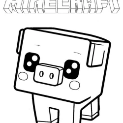 Minecraft para imprimir e colorir