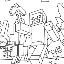 Minecraft para imprimir e colorir