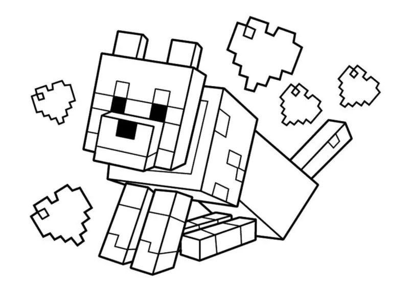 Minecraft para imprimir e colorir