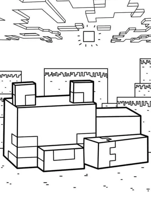 Minecraft para imprimir e colorir