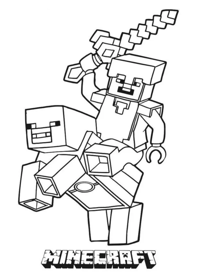Minecraft para imprimir e colorir