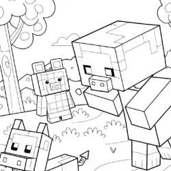 Minecraft para imprimir e colorir