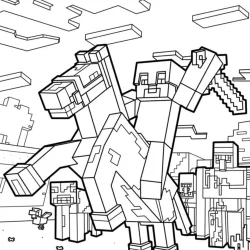 Minecraft para imprimir e colorir