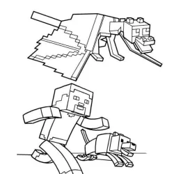 Minecraft para imprimir e colorir