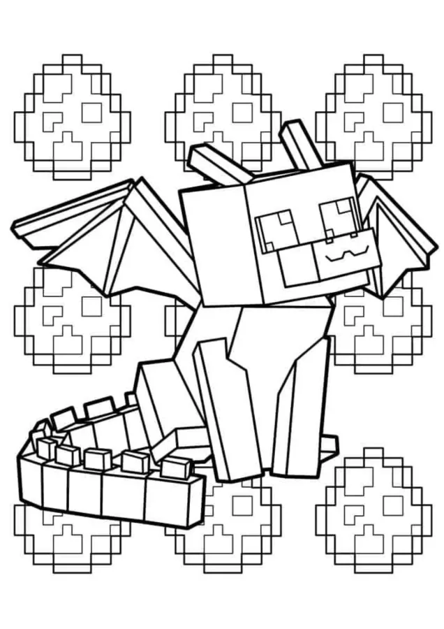 Minecraft para imprimir e colorir