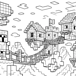 Minecraft para imprimir e colorir