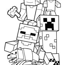 Minecraft para imprimir e colorir