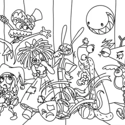 desenho de O Incrível Circo Digital