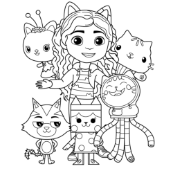desenho de A Casa Mágica da Gabby