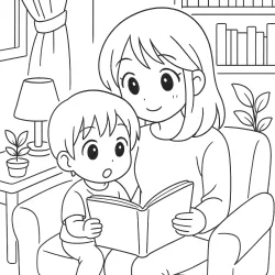 Dia das mães para imprimir e colorir