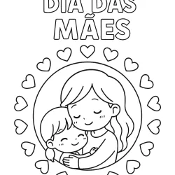 Dia das mães para imprimir e colorir
