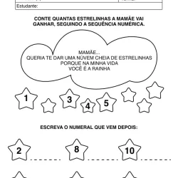 Atividade de alfabetização de Dia das Mães para imprimir e colorir