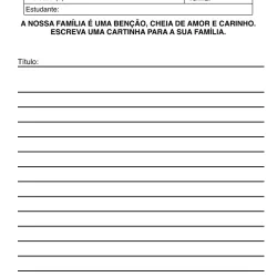 Atividade de alfabetização sobre família para imprimir e colorir