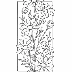 Flores para imprimir e colorir
