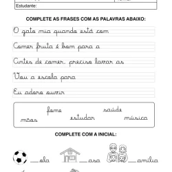 Atividade de alfabetização sobre letras cursivas para imprimir e colorir
