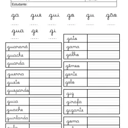 Atividade de alfabetização sobre letras cursivas para imprimir e colorir