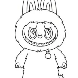 Labubu 1 para imprimir e colorir