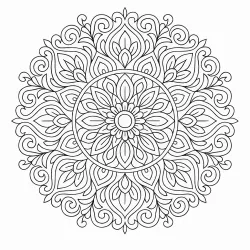Mandala para imprimir e colorir