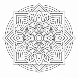 Mandala para imprimir e colorir