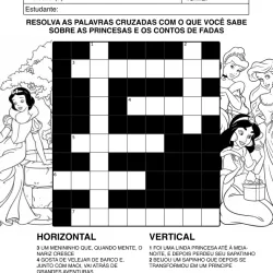 Atividade de alfabetização de palavras cruzadas para imprimir e colorir