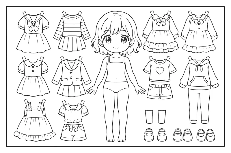 Paper doll para imprimir