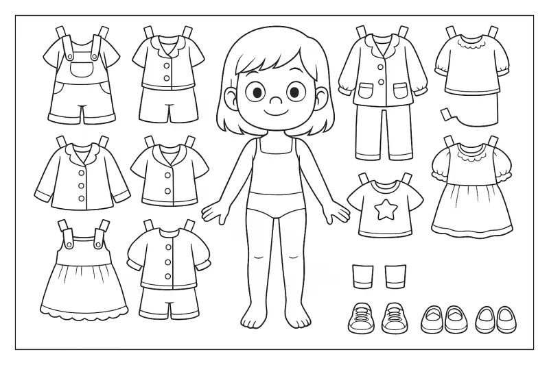Paper doll para imprimir