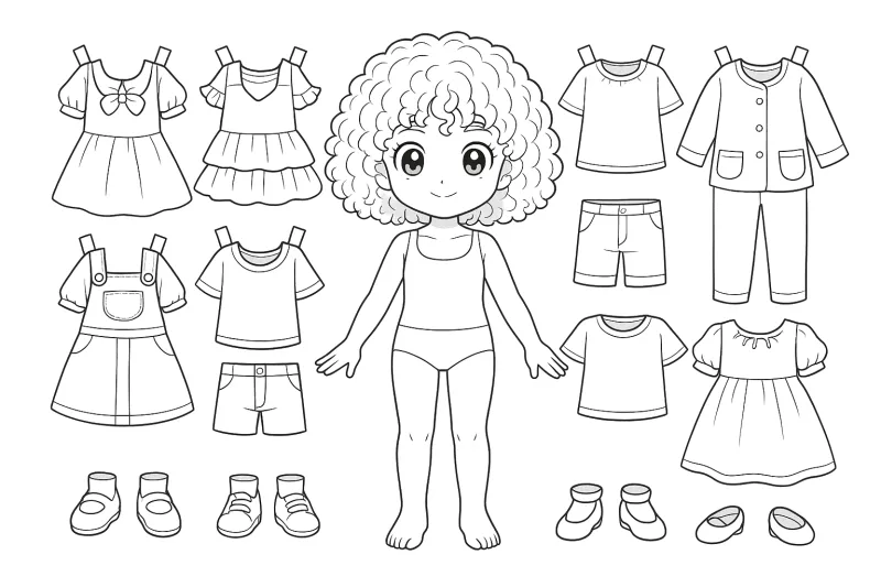 Paper doll para imprimir