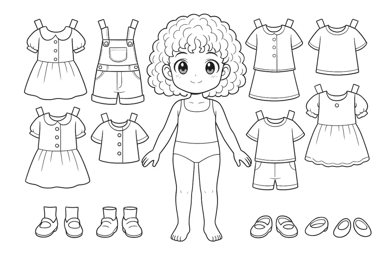Paper doll para imprimir