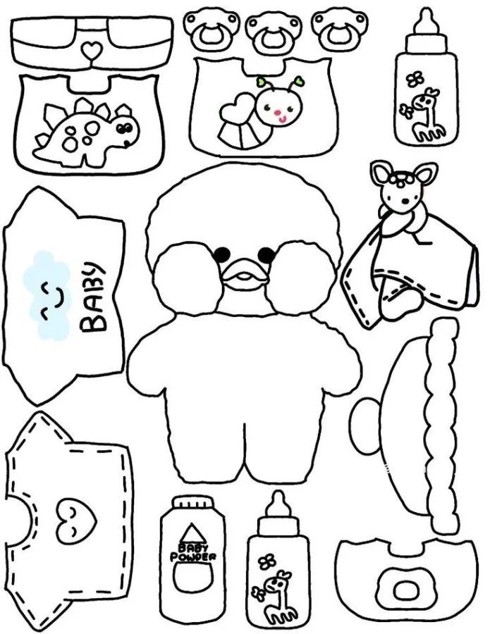 Paper duck para imprimir