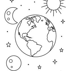 desenho de Planetas