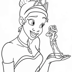 desenho de A Princesa e o Sapo