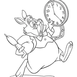 Alice no País das Maravilhas para imprimir e colorir