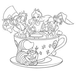 desenho de Alice no País das Maravilhas