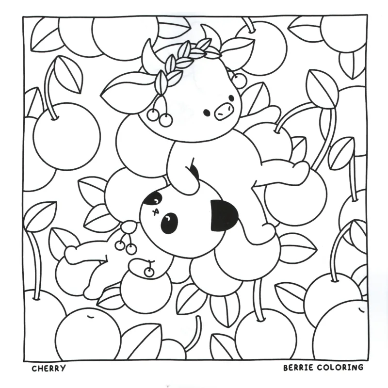 Cozy Friends para imprimir e colorir