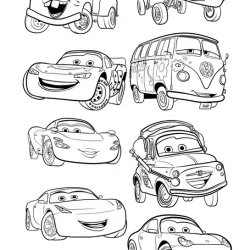 Carros para imprimir e colorir