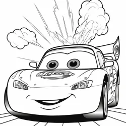 Carros para imprimir e colorir