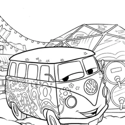 Carros para imprimir e colorir
