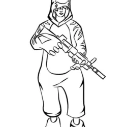 Free Fire para imprimir e colorir
