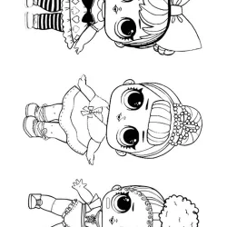 LOL Surprise para imprimir e colorir