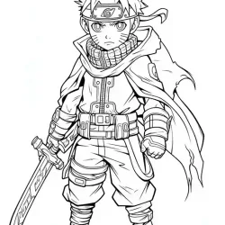 Naruto para imprimir e colorir