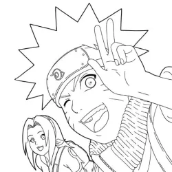 Naruto para imprimir e colorir