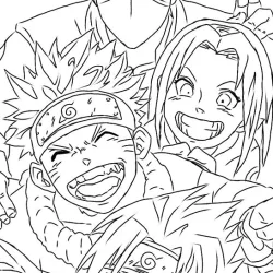 Naruto para imprimir e colorir