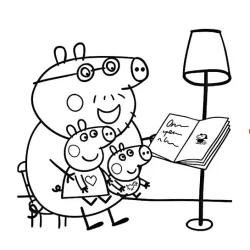 Peppa Pig para imprimir e colorir
