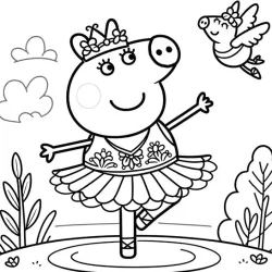 Peppa Pig para imprimir e colorir