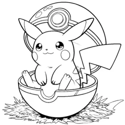 Pikachu para imprimir e colorir